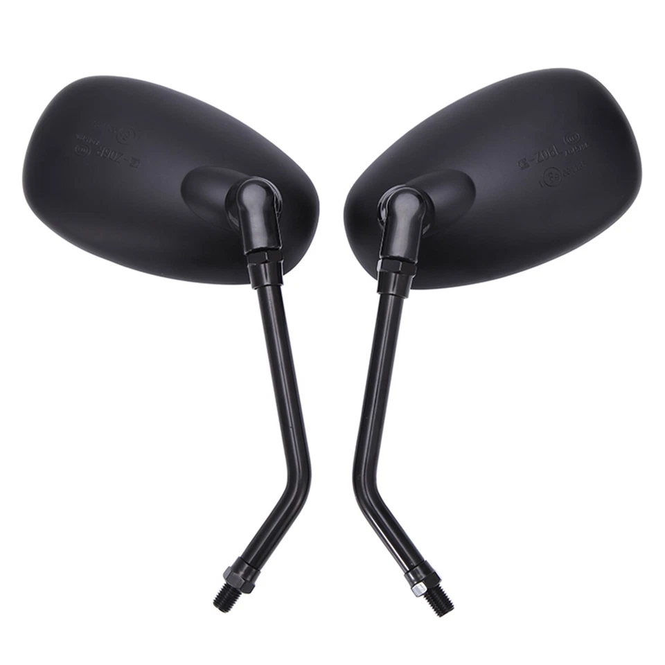 Black Motorcycle Side Mirrors For Yamaha Virago XV 750 1100 250 535 Bobber US - Изображение 3 из 4