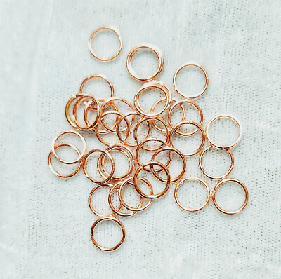 25 or 50 4 6 8 10mm Open Jump Rings gold silver copper bronze gunmetal Rose