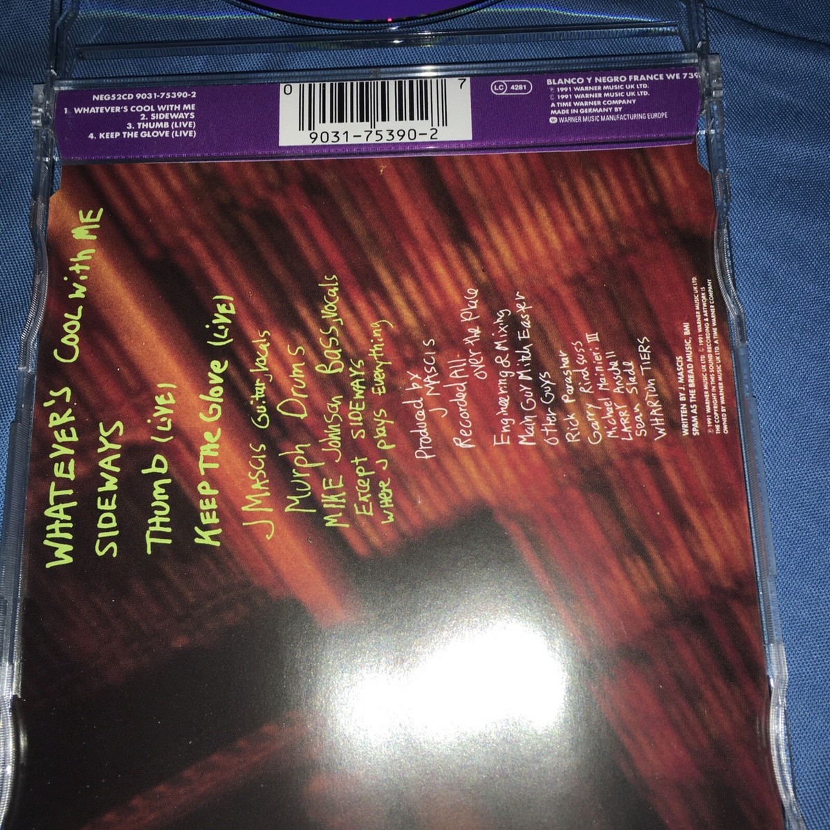 洋楽 DINOSAUR JR. WHATEVER'S COOL WITH ME CDS Dinosaur Jr – Whatever's Cool With Me – CD (Single), 1991