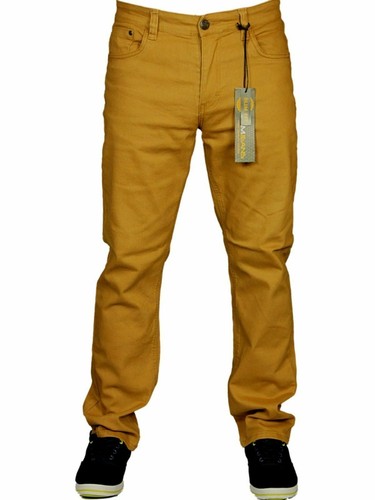 "Pantalones vaqueros para hombre Kam elásticos chinos pierna recta talla King 28-60" - Imagen 8 de 9