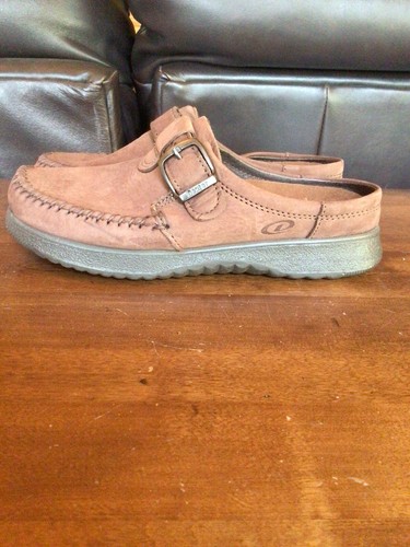Dexter Shoes Women’s 7 Fits Like 6.5 M Walkmocs Mule Clog Slip On Brown Leather - Picture 7 of 16
