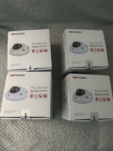 4x Hikvision CCTV Video Camera 8MP POE AcuSense Network Security DS-2CD2583G2-IS