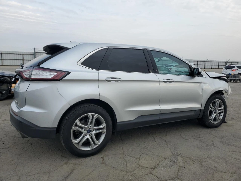 Used Left Quarter Glass fits: 2018 Ford Edge privacy tint chrome moulding Left G - Image 3 of 4