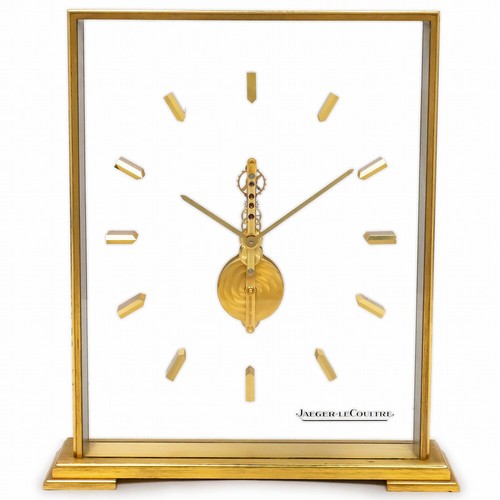 RELOJ DE REPISA JAEGER-LECOULTRE VINTAGE ENROLLADO A MANO ORO VIEJO BLANCO USADO