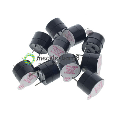 10Pcs Active Buzzer 3V 12mm Magnetic Long Continous Beep Tone Alarm Ringer NEW