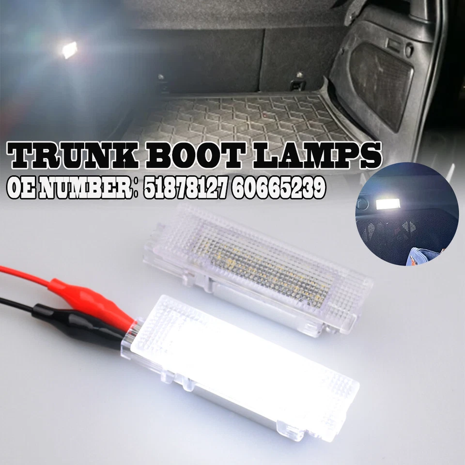 Luz LED interior maletero trasero equipaje Chrysler 200 Dodge Challenger Fiat 500 Foto 4 de 4