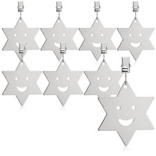 8x Tischdeckenbeschwerer - Tischtuchgewichte aus rostfreiem Edelstahl - Stern