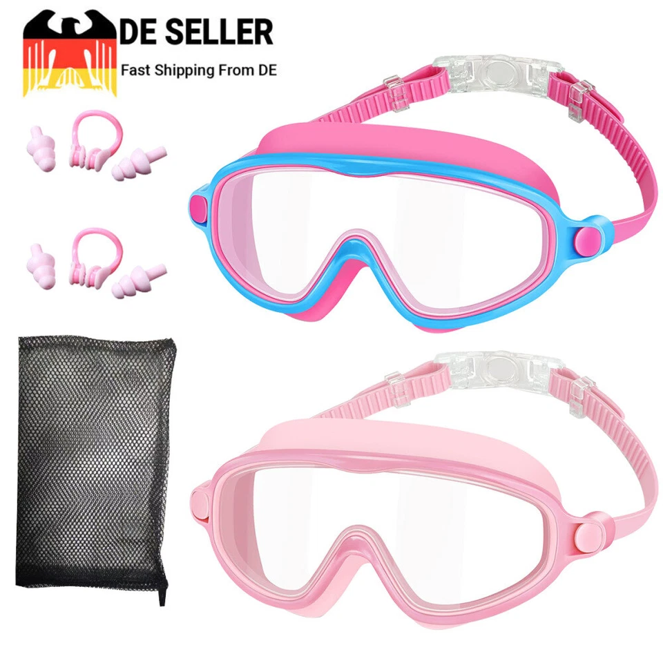 2 Schwimmbrille Antibeschlag&UV Schutz Taucherbrille für Kinder Herren Damen - Bild 3 von 4