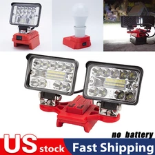 Cordless LED Work Light For Milwaukee 18V Li-Ion Battery Portable Bright Light