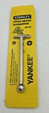 VINTAGE 1986 STANLEY YANKEE OFFSET REVERSEBLE RATCHETING SCREWDRIVER 68-412 USA