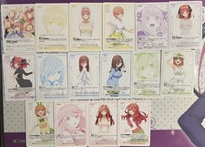 Quintessential Quintuplets Card Game C/UC/R/RR Full set of Non-Foil Cards 76 
