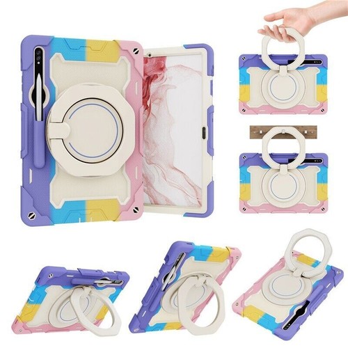 Tablet Armor Stand Hard Case Cover For Samsung Galaxy Tab S7 FE S8+ S9 Ultra - Picture 36 of 91