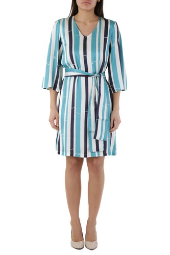 Gr Femme 126603 Italie Cristina Robe Gavioli Bleu rpYqrw