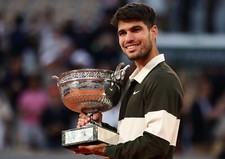 Carlos Alkaraz - 2025 French Open Winner Photo - 12 x 8 inch / 30 x 20 cm