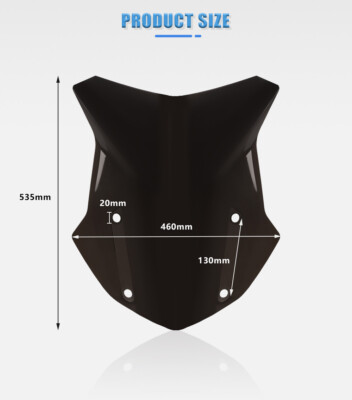Motorcycle Black Windshield Windscreen For BMW R1200GS Adventure