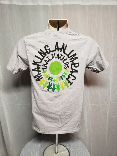 Deloitte University Making an Impact Adult Small Gray TShirt - Picture 7 of 10