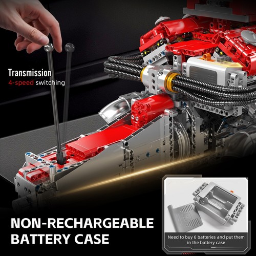 Mould King 10169 V12 Engine Drive Motor Model Building Block Adult Gift Toy Kit - Picture 5 of 9