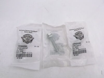 3 Pack OEM Harley Davidson 10200408A Screw Hex Cap 18-2023 3 Pack OEM Harley Davidson 10200408A Screw Hex Cap 18-2023