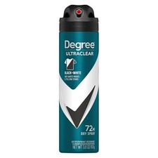 Degree - Ultraclear Antiperspirant Deodorant Dry Spray Black  White Fresh Scent