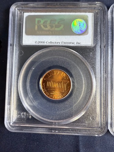 (2) Coin SET 2006 P & D Lincoln Memorial Cent 1c PCGS MS67RD SF Stunning Set! - Picture 5 of 6