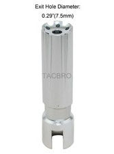 Silver Ruger 10/22 Linear Compensator For Non-Threaded Ruger 1022 w/Washer