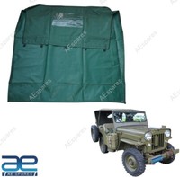 Denim GrüN Farbe Weich Top FüR Willys Jeeps CJ2A CJ3A ECS