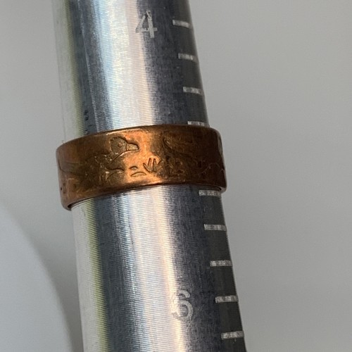 Roadrunner Dessert Ring Copper Size 5 Native American Southwestern - Picture 10 of 14
