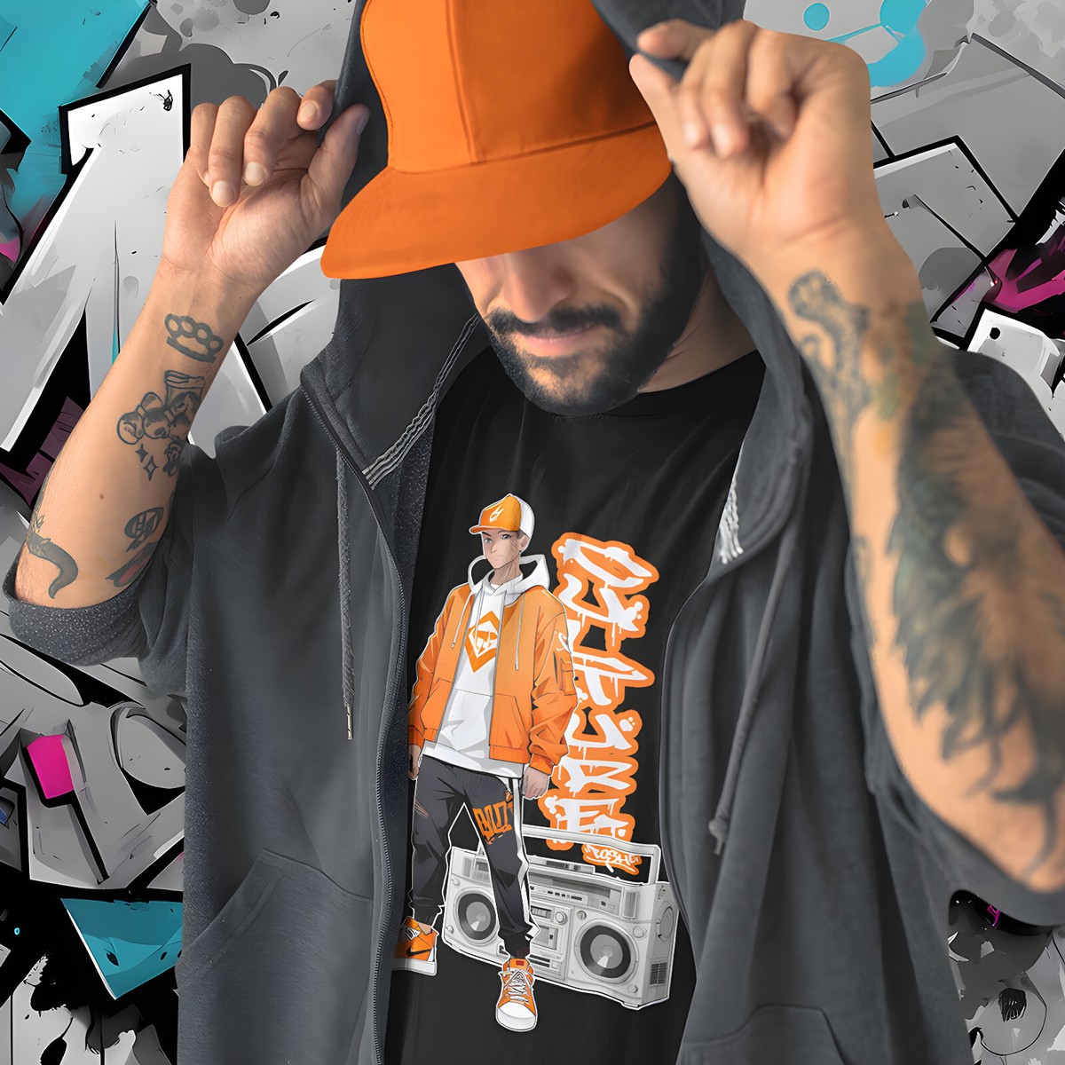 B-Boy Culture Tee – Unisex Adult T-Shirt HIP HOP Graffiti