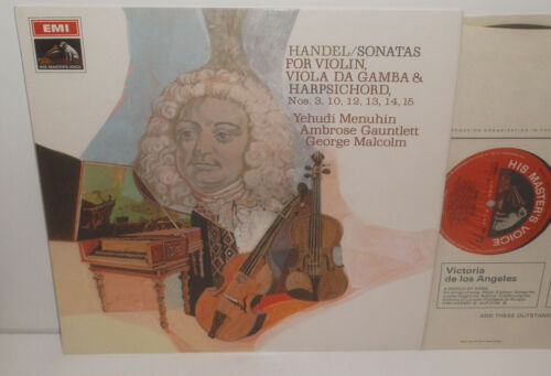 ASD 2384 Handel Sonatas For Violin Viola Da Gamba & Harpsichord Menuhin S/C - Afbeelding 1 van 2
