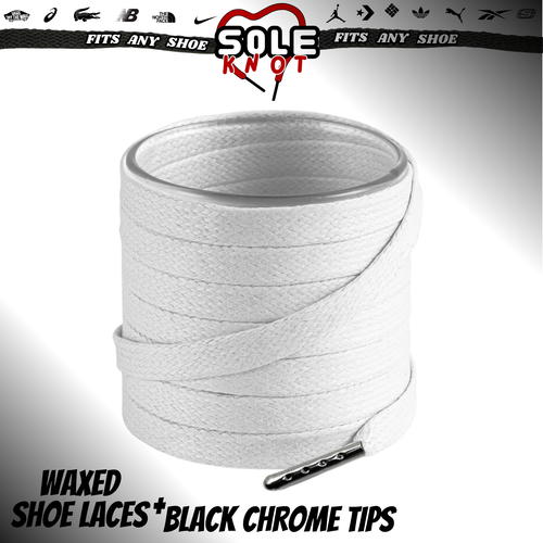 Premium Wax Flat Shoe laces for Air Jordan/Asics/Ultra Boost with Colored Tips - 第 25/53 張圖片