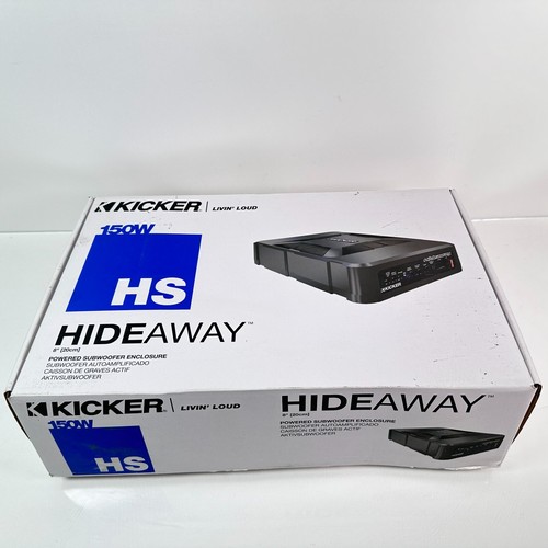 (NEW) Kicker 11HS8 8" Hideaway Under-Seat Powered Car Audio Subwoofer Compact - Bild 3 von 14