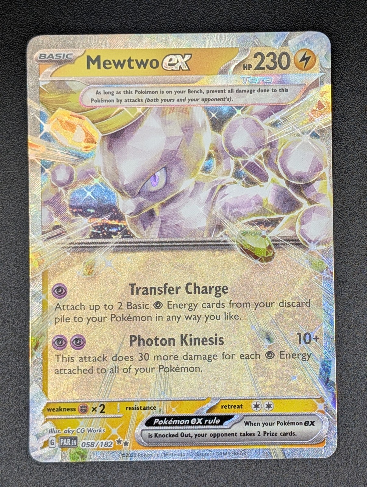 Mewtwo ex #58 [Double Rare] Pokemon TCG Paradox Rift NM