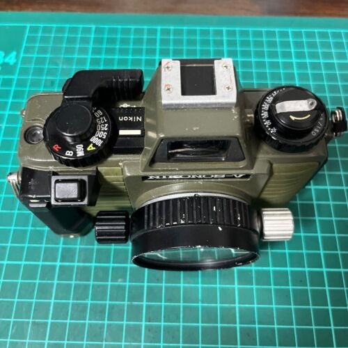 【Für Ersatzteile】 Nikon Nikonos V Olive analoge Unterwasserkamera mit 35 mm f2,5 Objektiv JAPAN - Bild 2 von 9
