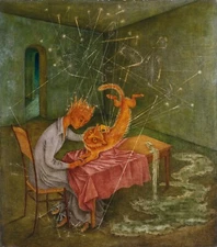 REMEDIOS VARO Art Poster or Rolled Canvas Print "SIMPATIA" Cat