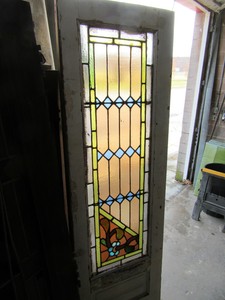 Antique Stained Glass Pantry Door 23 5 X 95 Architectural