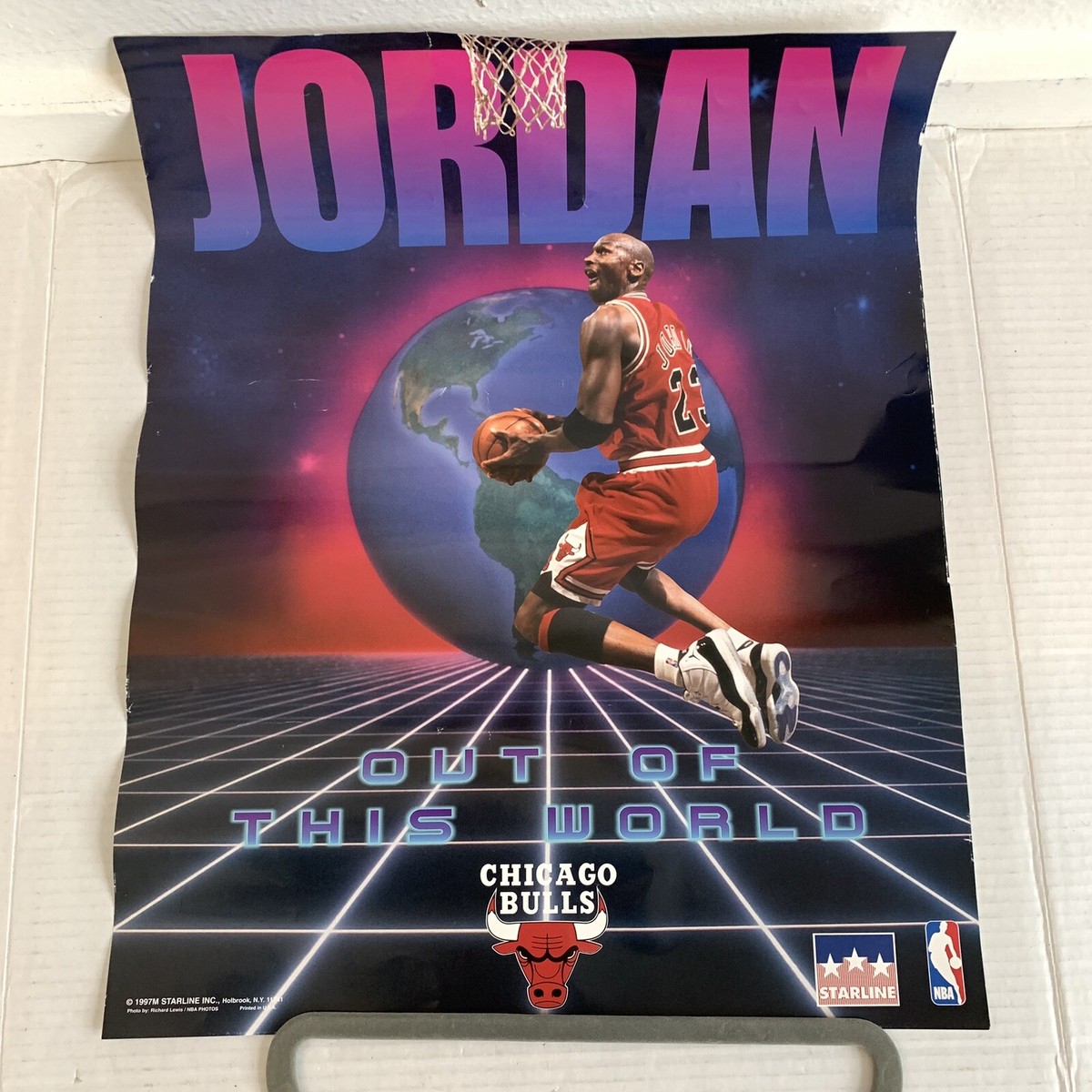 Chicago Bulls Jordan Wings Poster Original Michael Jordan