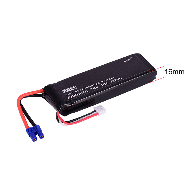 Hubsan RC Drone Lipo Battery 7.4V 2700mAh 10C H501S-14 for