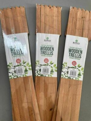 3 x UK Garten Gärtner dunkles Holz Holz erweiterbar erweiterbar Rankgitter 6 x 2 Fuß