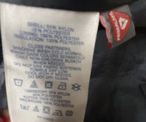 Lands End Jacket Women 2X Black Quilted Zip Primaloft Insulated Waterproof Coat - Picture 9 of 11
