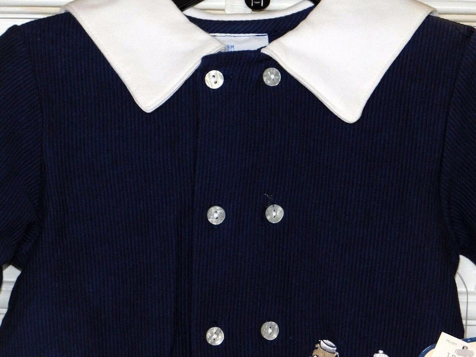 Nueva chaqueta náutica vintage Nanette para niñas pequeñas talla 9 M muñeca renacida nueva con etiquetas Foto 3 de 3