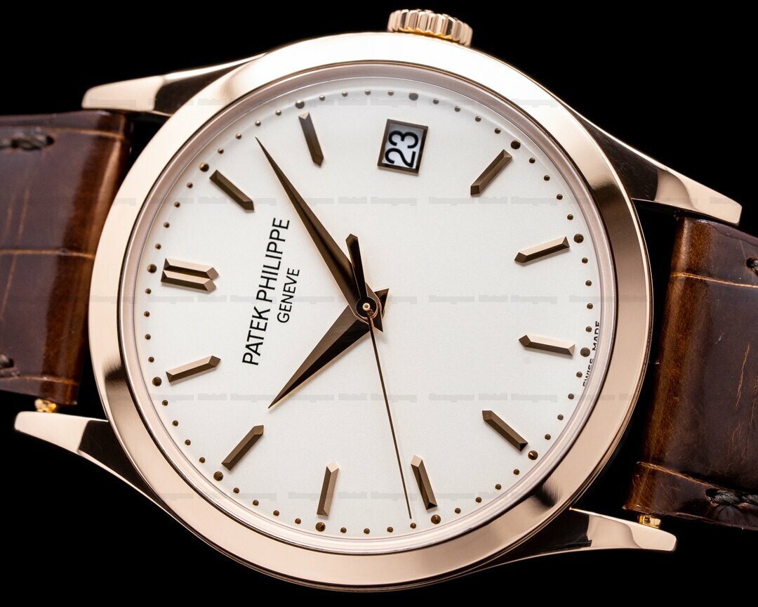 Patek Philippe Calatrava 5296R 18K Rose Gold Silver Dial BOX + PAPERS image