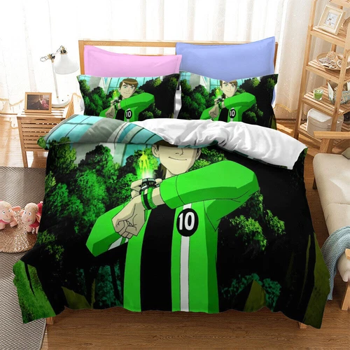 Ben 10 3D Duvet Cover Bettbezug Bettwäsche Set Kissenbezug Qulit Single Double - Bild 11 von 13