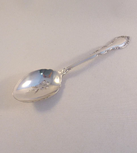 Grandeur by Oneida Sterling Pierced Table Serving Spoon