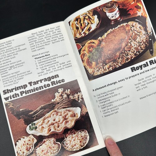 Vintage Cookbook Brochure Man Pleasing Recipes 1971 USA Rice Council Kitschy - Picture 5 of 9