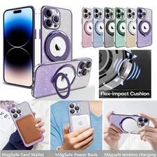 For iPhone 16 Pro Max 15 14 13 12 11 XR Mag Safe Magnetic Case Ring Holder Cover