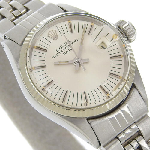 ROLEX Date Watches 6517 SilverDial Stainless Steel Mechanical Automatic Women - Picture 3 of 8