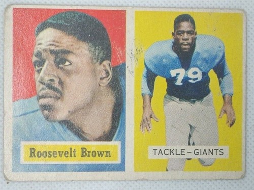 1957 TOPPS #11 ROOSEVELT BROWN NEW YORK GIANTS