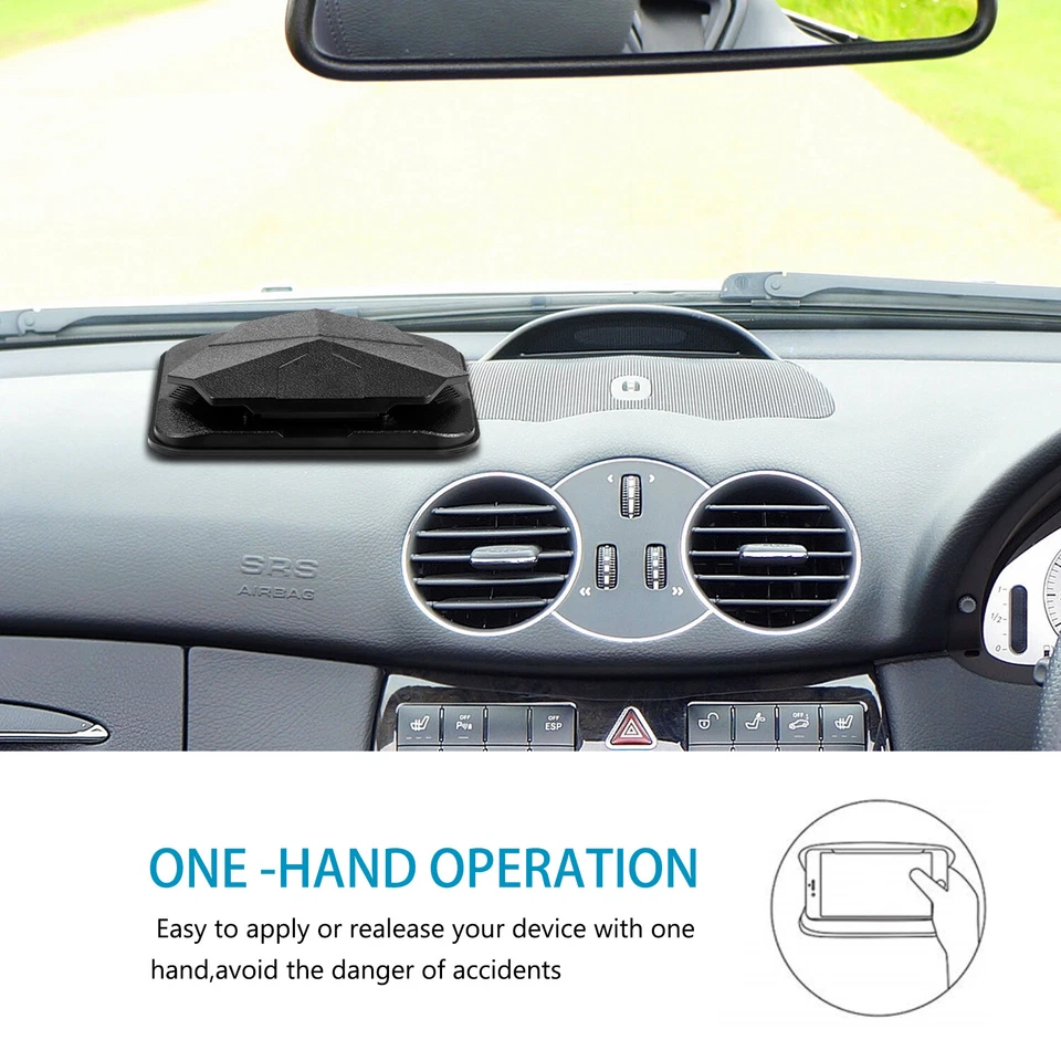 Universal Car Dashoboard Mount Holder For Cell Phones Tablet iPad GPS Non-Slip - Image 4 of 4