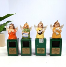 Lot of 4 Goebel Annual Christmas Angel Bell Ornament 1977, 1983, 1984,1986 W Box