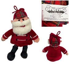 Rudolph Friends Skinny Santa Beanie Boots Coat Hat Stuffins 7 Vintage 1999